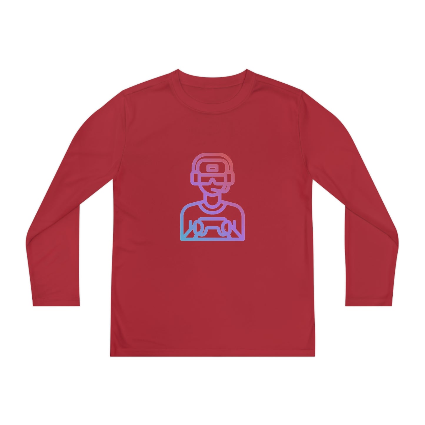 Youth Long Sleeve Competitor Tee: Gaming 