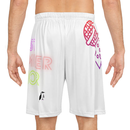 Basketball Shorts: Music White