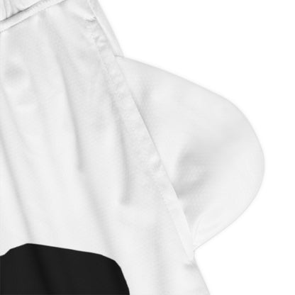 Basketball Rib Shorts: Hockey White