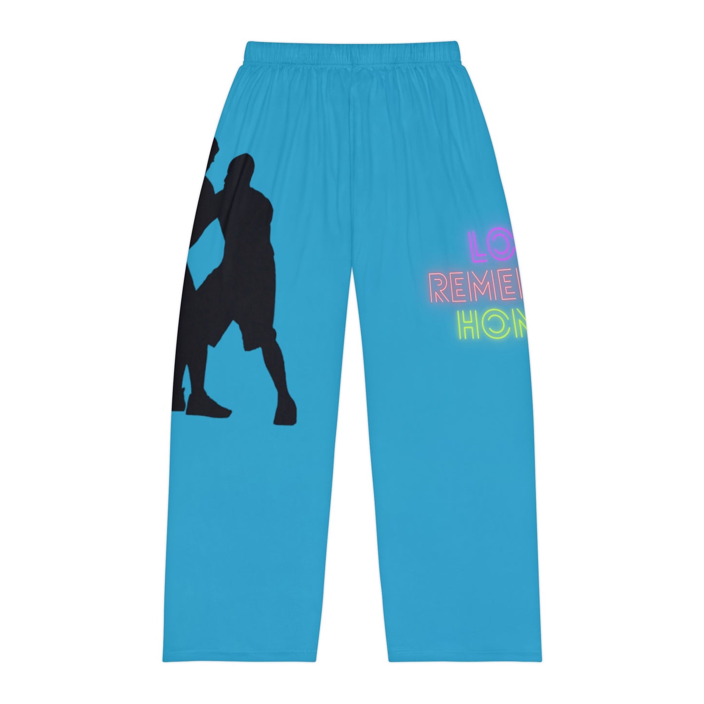 Men's Pajama Pants: Basketball Turquoise