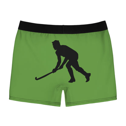 Men's Boxer Briefs: Hockey Green