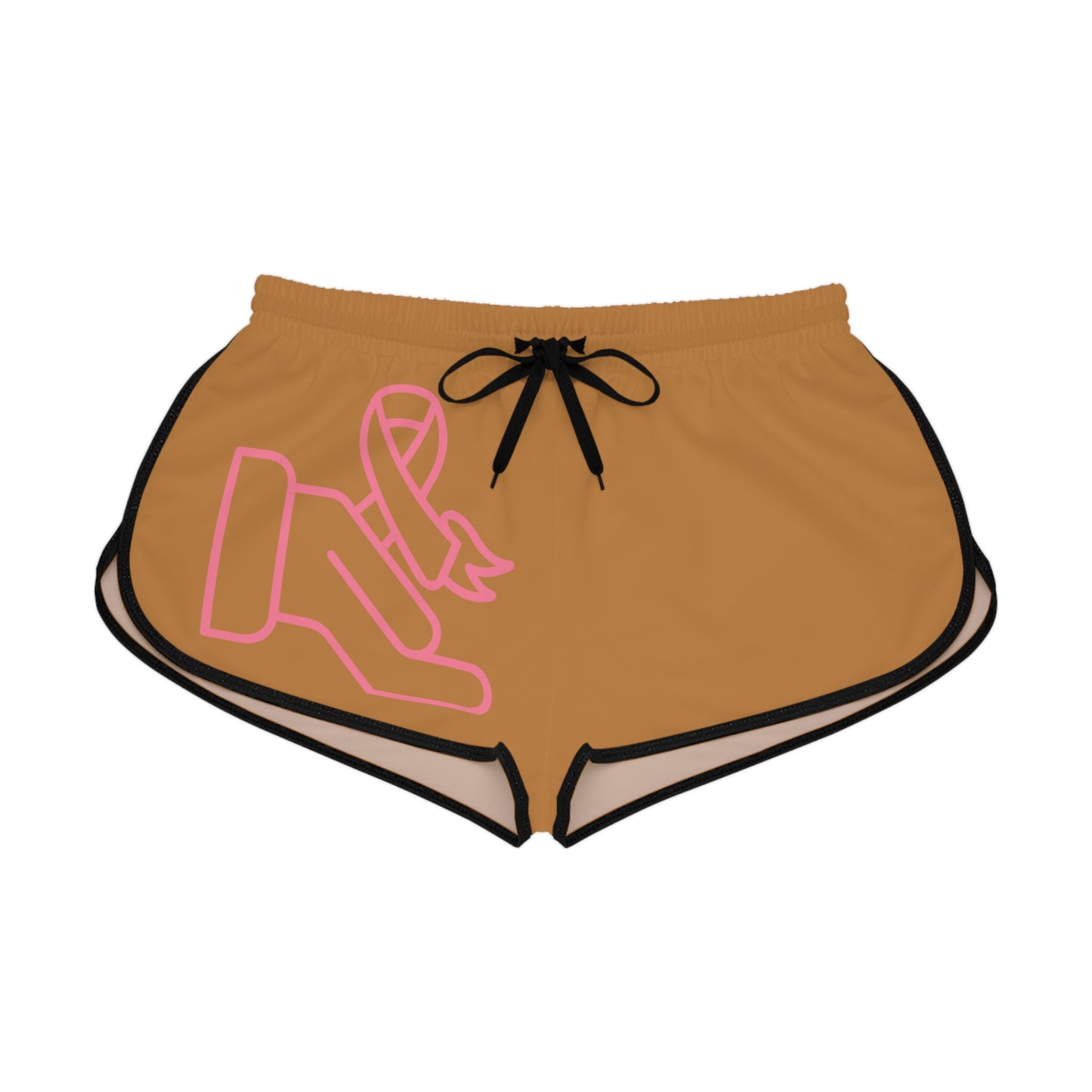 Women's Relaxed Shorts: Fight Cancer Lite Brown