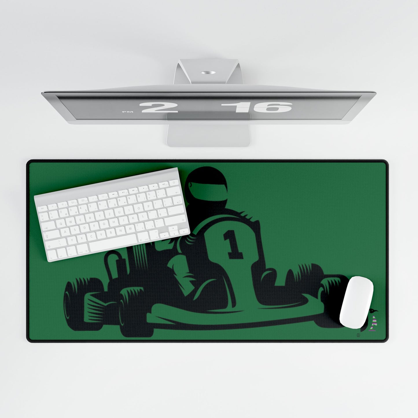 Desk Mats: Racing Dark Green