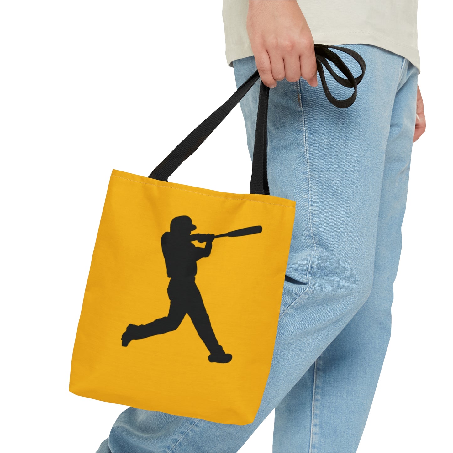 Tote Bag: Baseball Yellow