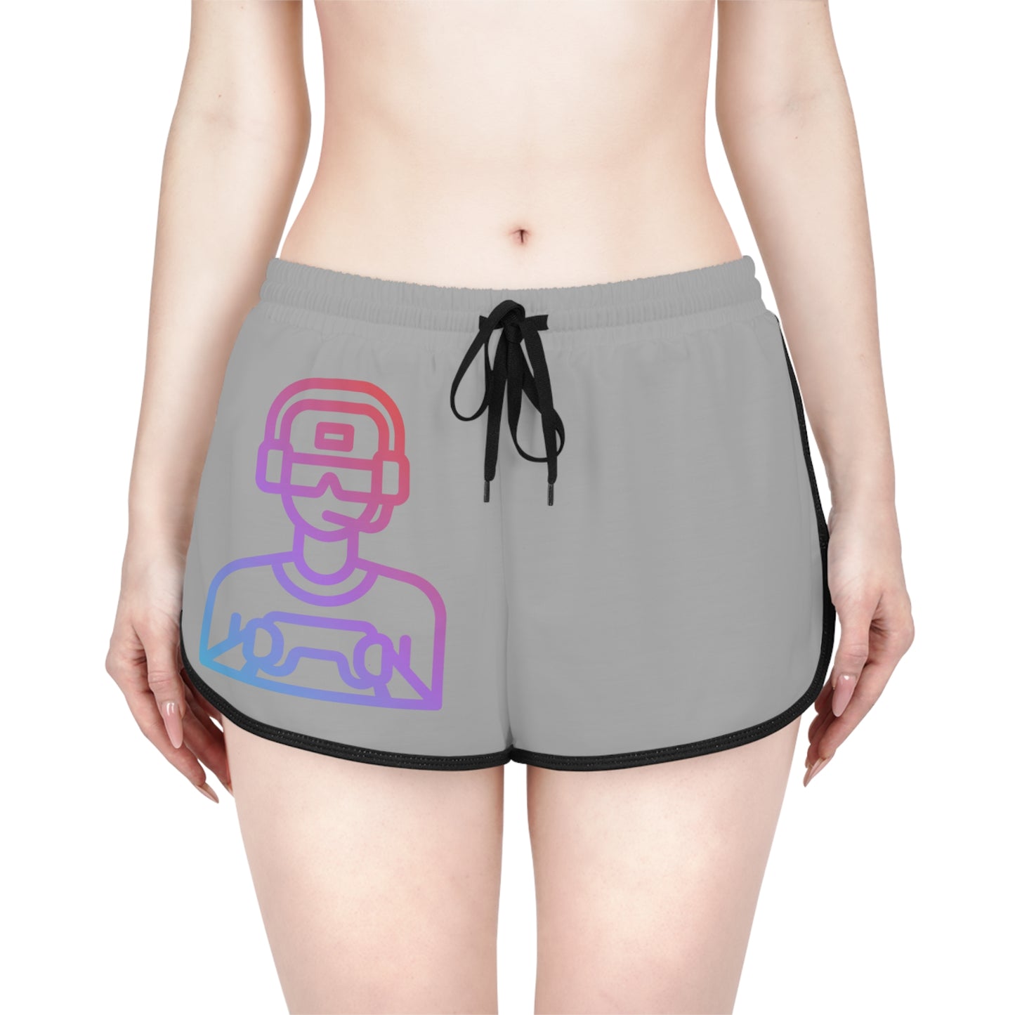 Women's Relaxed Shorts: Gaming Lite Grey