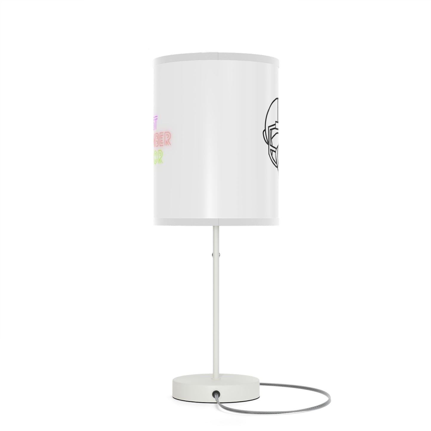 Lamp on a Stand, US|CA plug: Football White