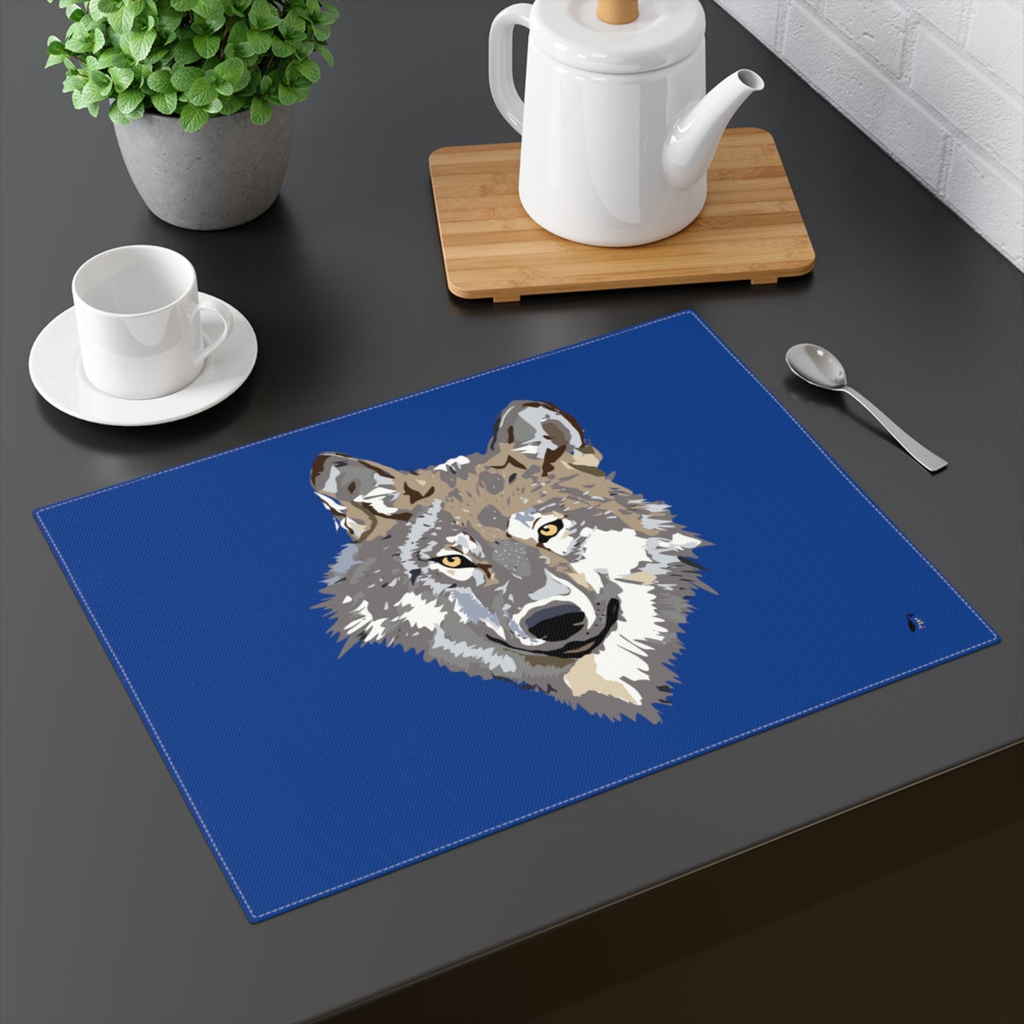 Placemat, 1pc: Wolves Dark Blue