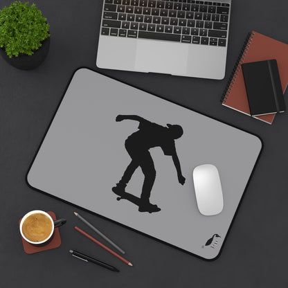 Desk Mat: Skateboarding Grey