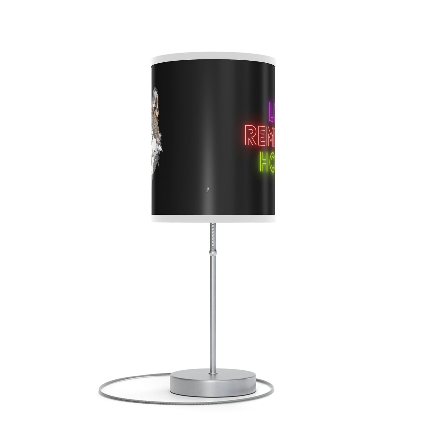 Lamp on a Stand, US|CA plug: Wolves Black