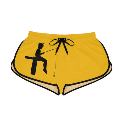 Women's Relaxed Shorts: Fishing Yellow