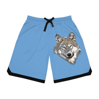 Basketball Rib Shorts: Wolves Lite Blue