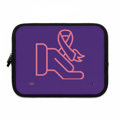 Laptop Sleeve: Fight Cancer Purple