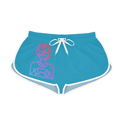 Women's Relaxed Shorts: Gaming Turquoise