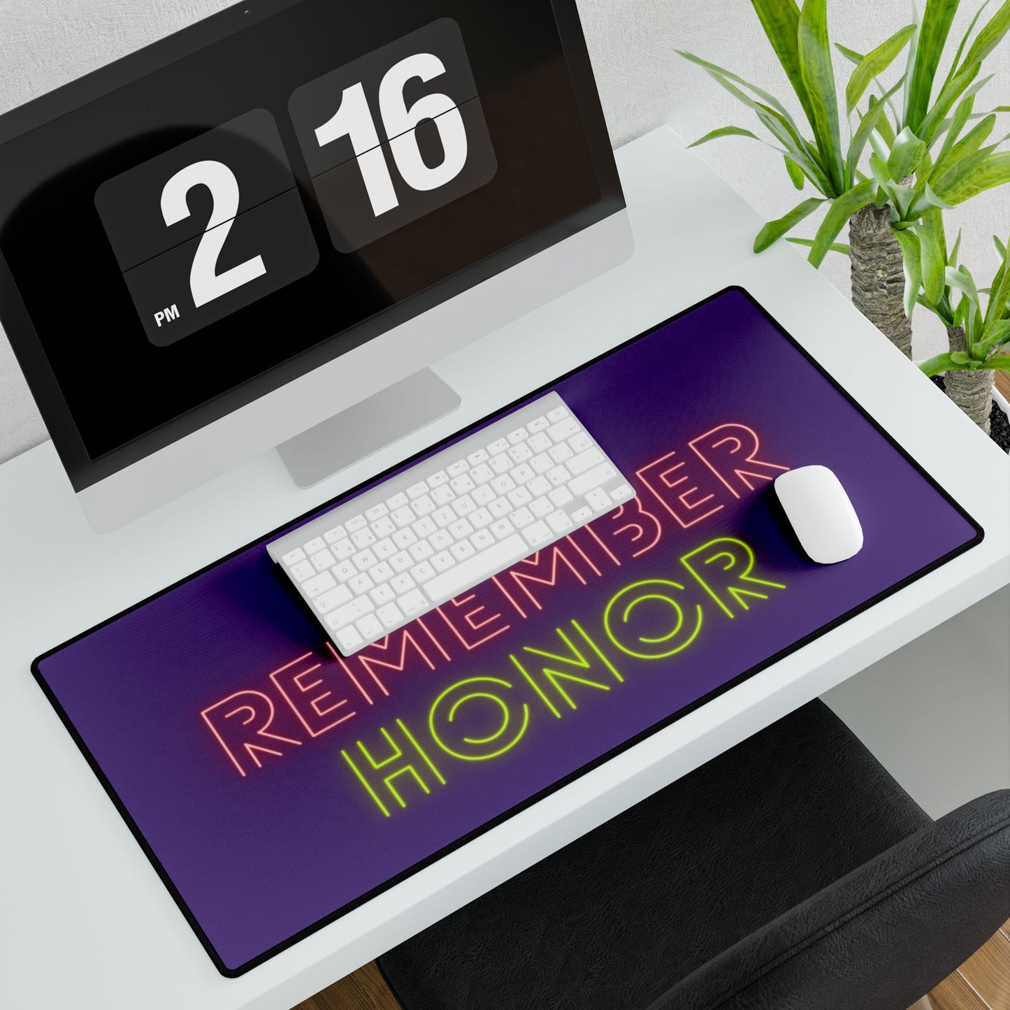 Desk Mats: Lost Remember Honor Purple