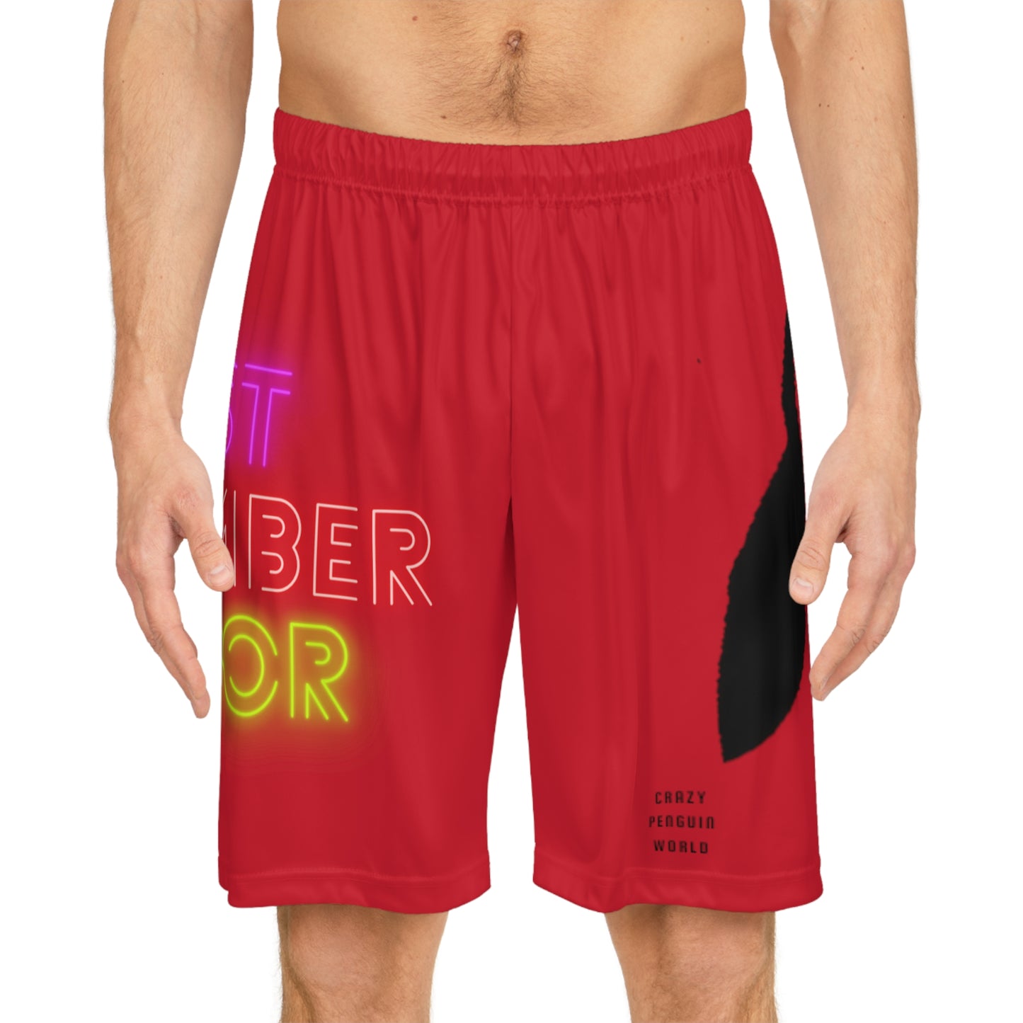 Basketball Shorts: Lost Remember Honor Dark Red