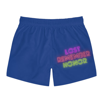 Swim Trunks: Crazy Penguin World Logo Dark Blue