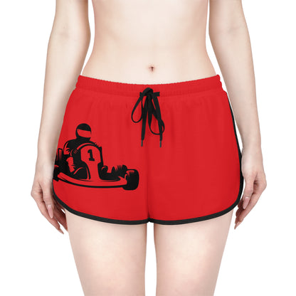 Women's Relaxed Shorts: Racing Red