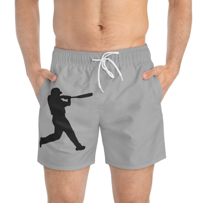 Swim Trunks: Baseball Lite Grey