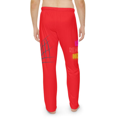 Men's Pajama Pants: Volleyball Red