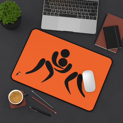 Desk Mat: Wrestling Orange