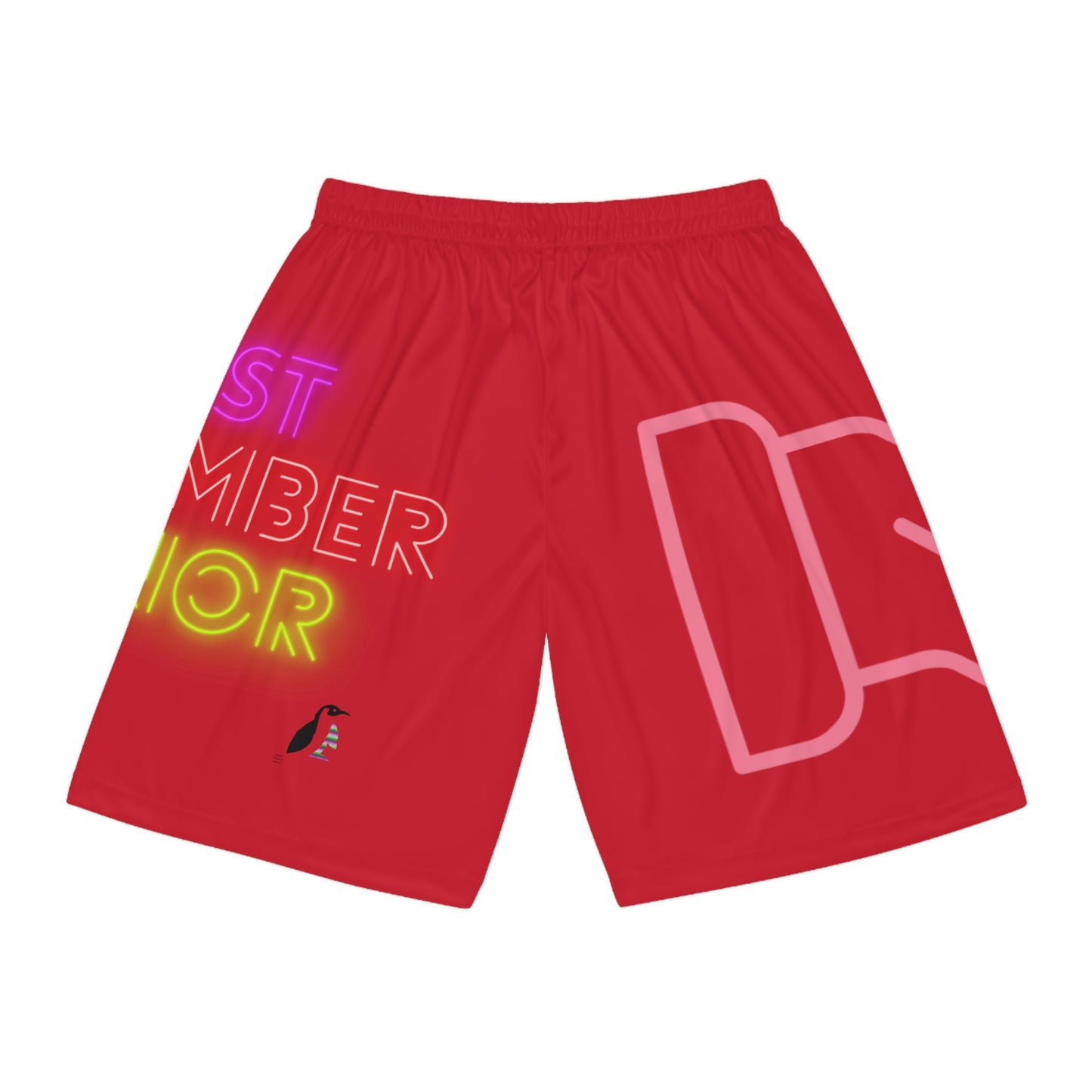 Basketball Shorts: Fight Cancer Dark Red