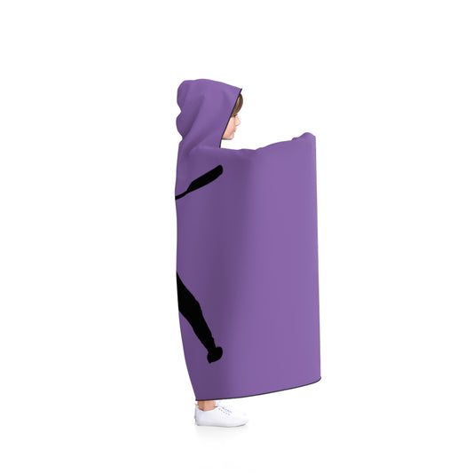 Hooded Blanket: Baseball Lite Purple