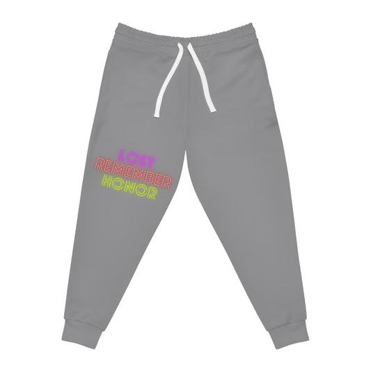 Athletic Joggers: Lost Remember Honor Grey