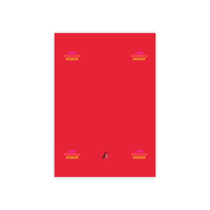 Post-it® Note Pads: Lost Remember Honor Dark Red