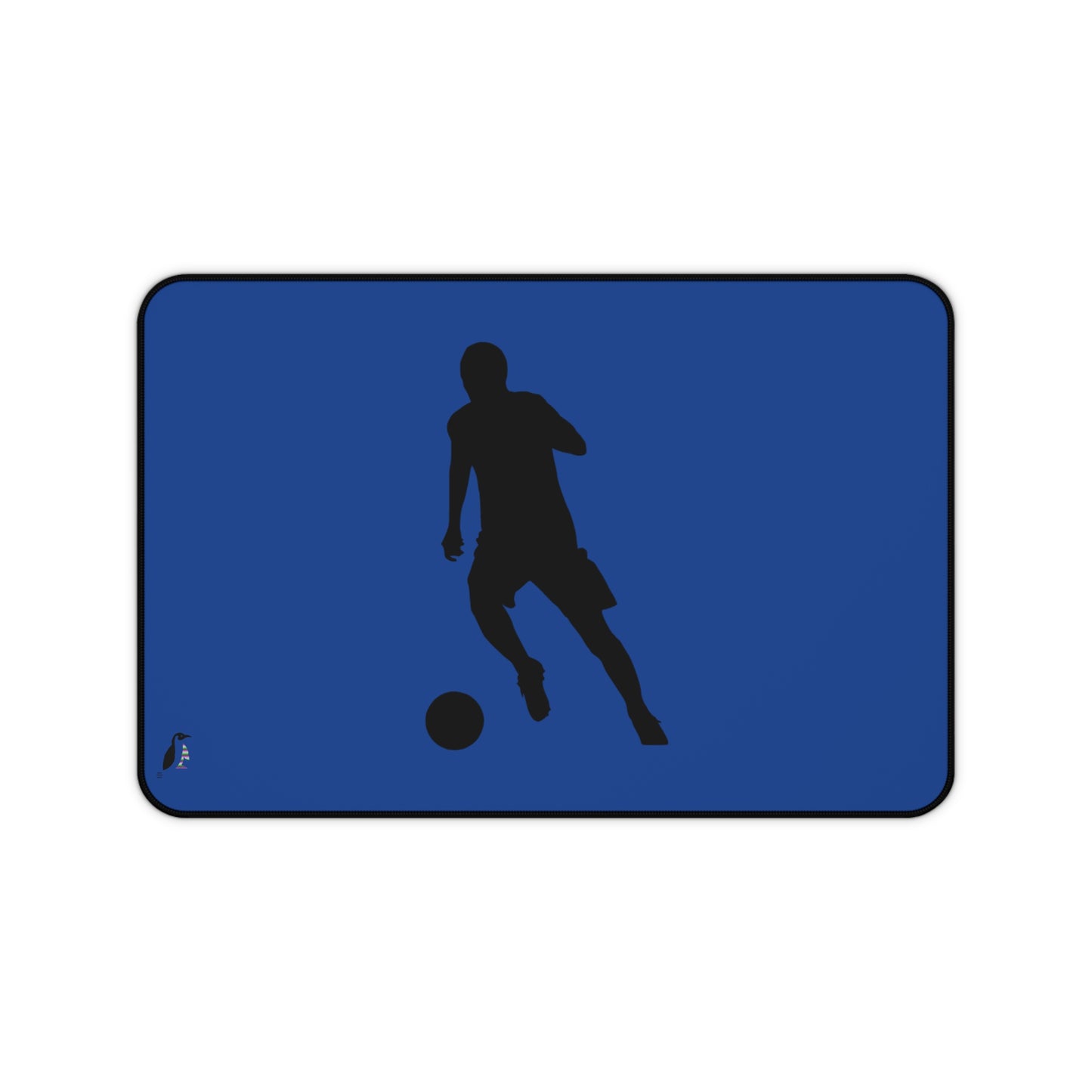 Desk Mat: Soccer Dark Blue