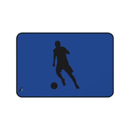 Desk Mat: Soccer Dark Blue