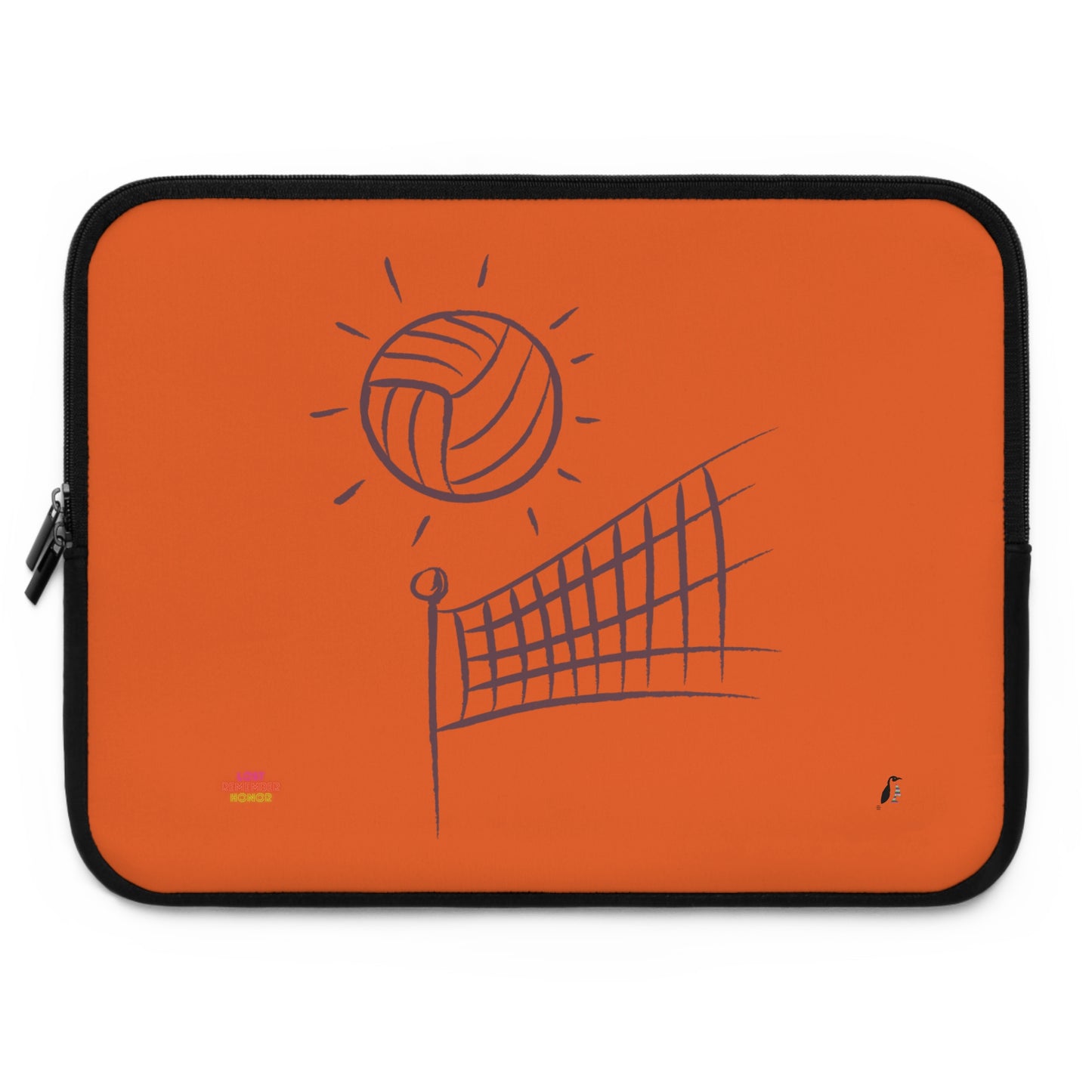 Laptop Sleeve: Volleyball Orange