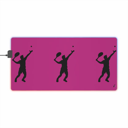 LED Gaming Mouse Pad: Tennis Pink