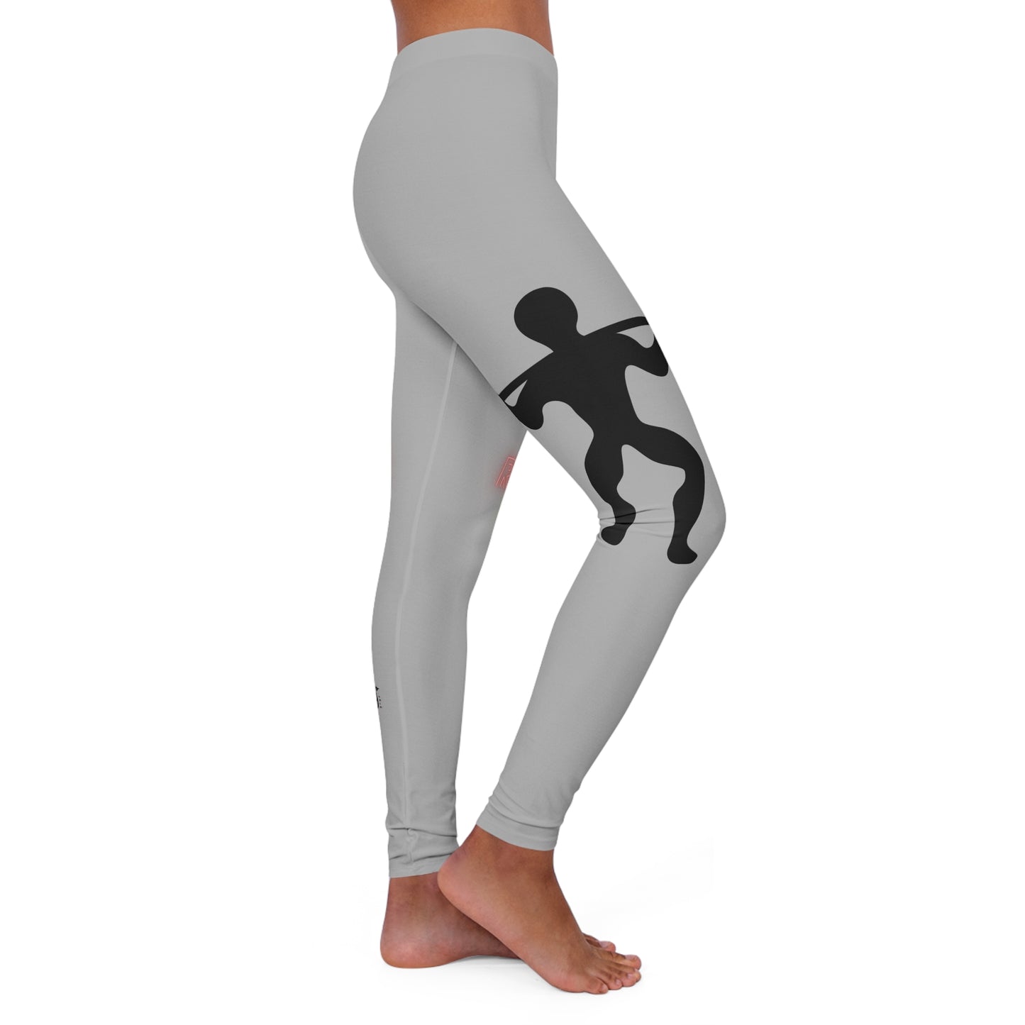 Women's Spandex Leggings: Weightlifting Lite Grey