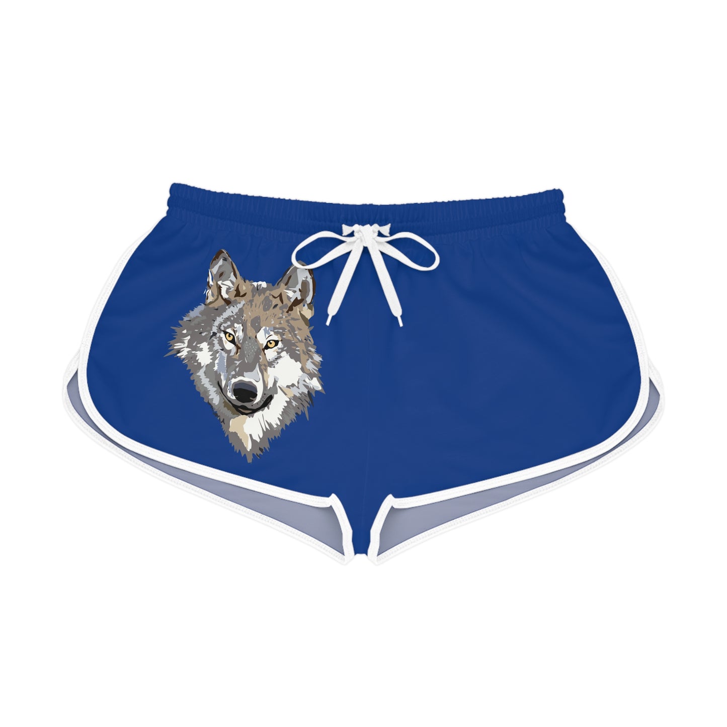 Women's Relaxed Shorts: Wolves Dark Blue