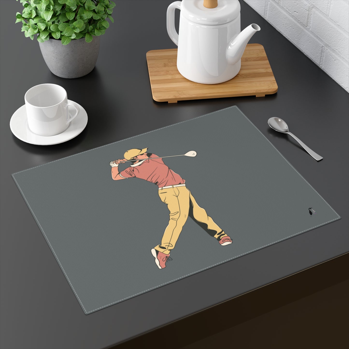 Placemat, 1pc: Golf Dark Grey