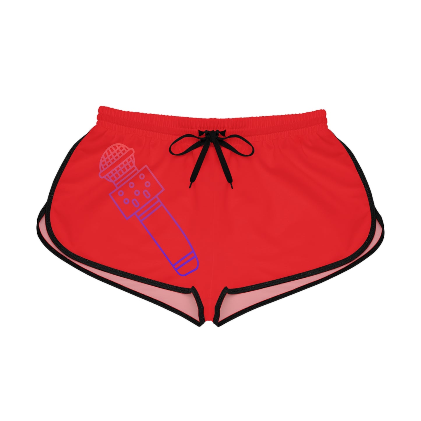 Women's Relaxed Shorts: Music Red