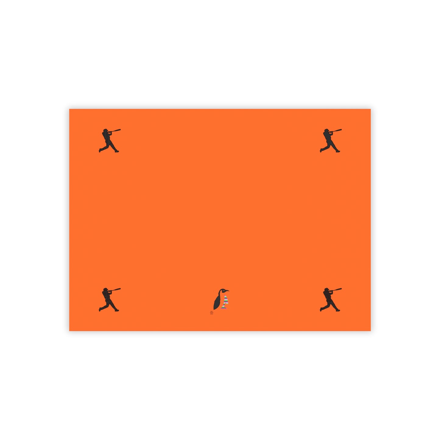 Post-it® Note Pads: Baseball Orange