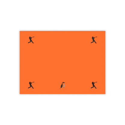 Post-it® Note Pads: Baseball Orange