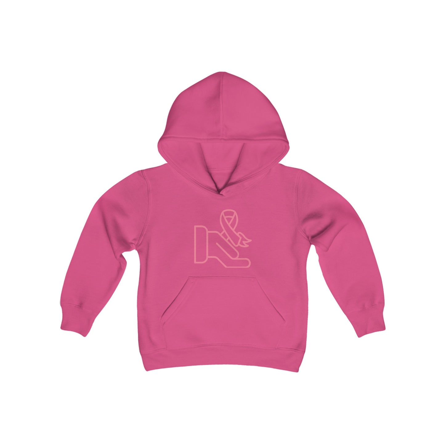 Youth Heavy Blend Hooded Sweatshirt: Fight Cancer