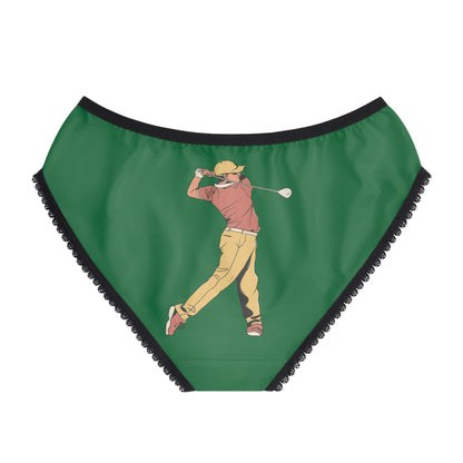 Women's Briefs: Golf Dark Green