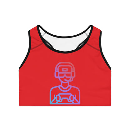 Sports Bra: Gaming Red