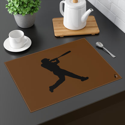 Placemat, 1pc: Baseball Brown