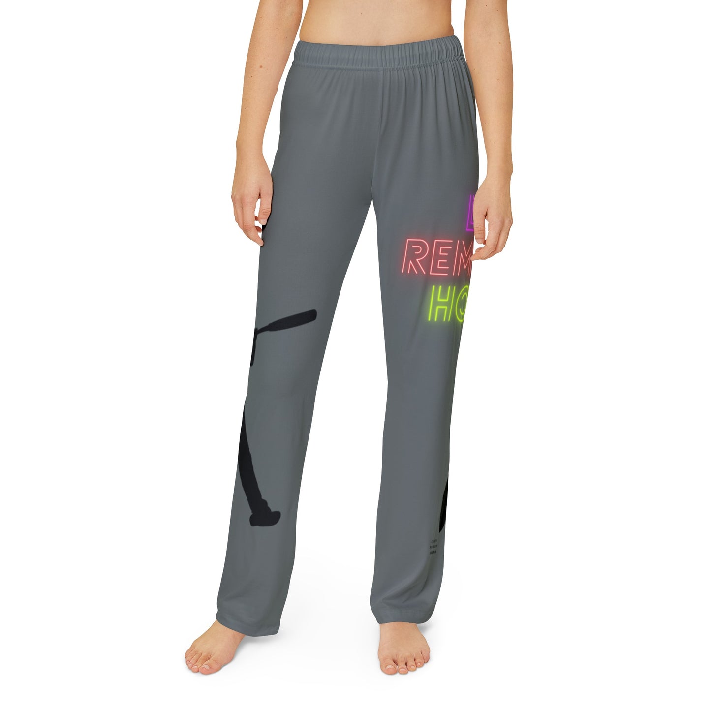 Kids Pajama Pants: Baseball Dark Grey