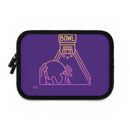 Laptop Sleeve: Bowling Purple