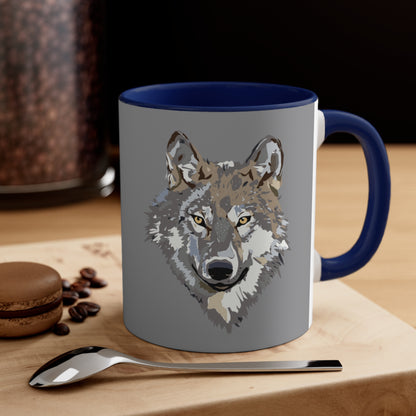 Accent Coffee Mug, 11oz: Wolves Grey