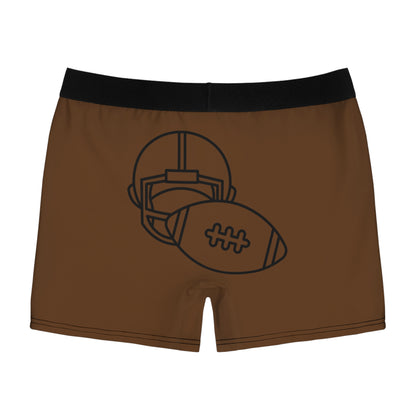 Men's Boxer Briefs Football Brown