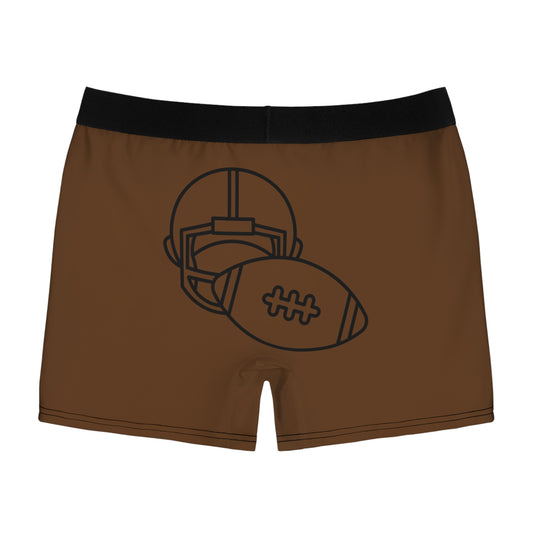 Men's Boxer Briefs Football Brown