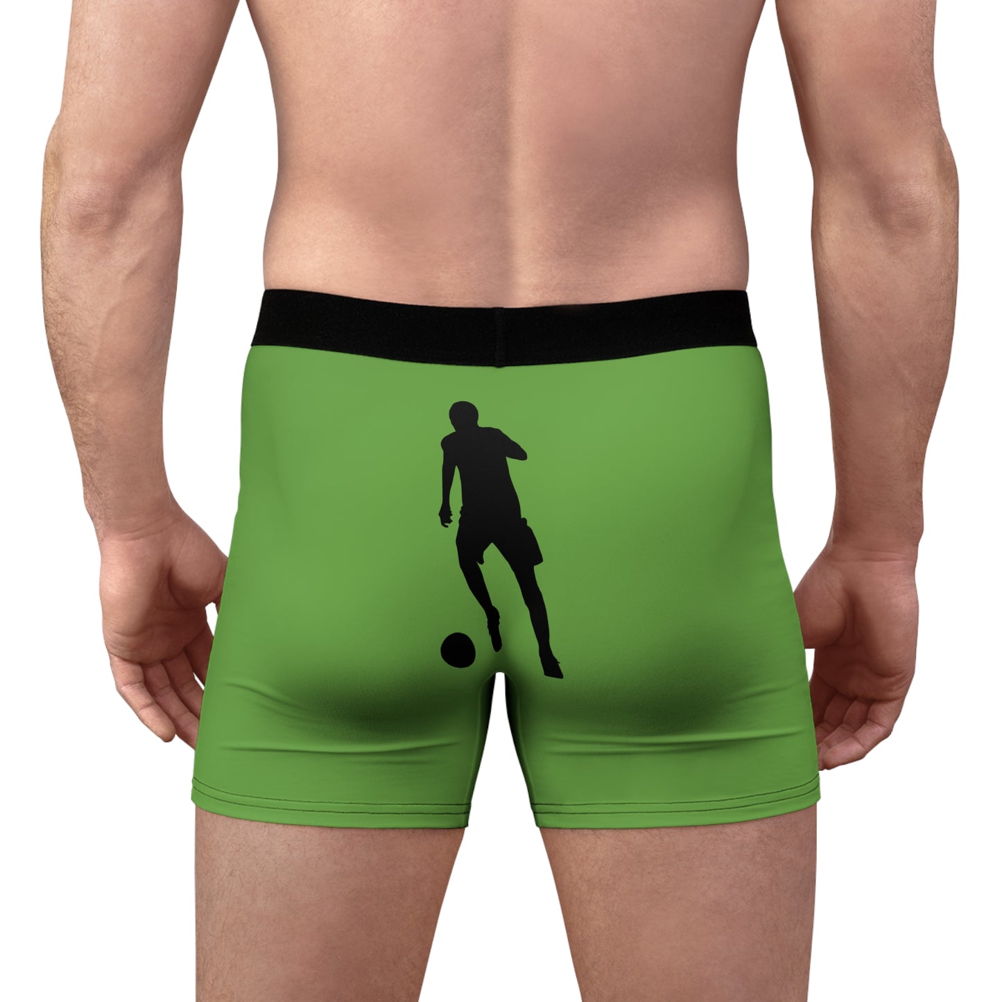 Men's Boxer Briefs: Soccer Green