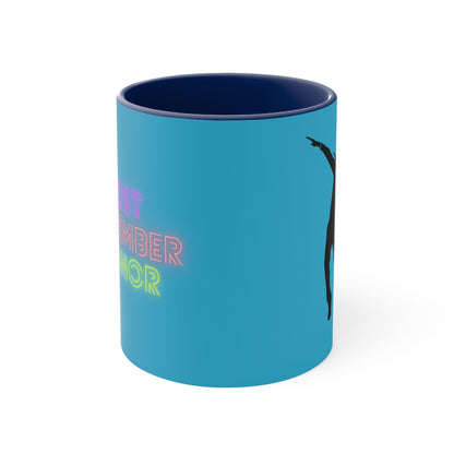Accent Coffee Mug, 11oz: Dance Turquoise