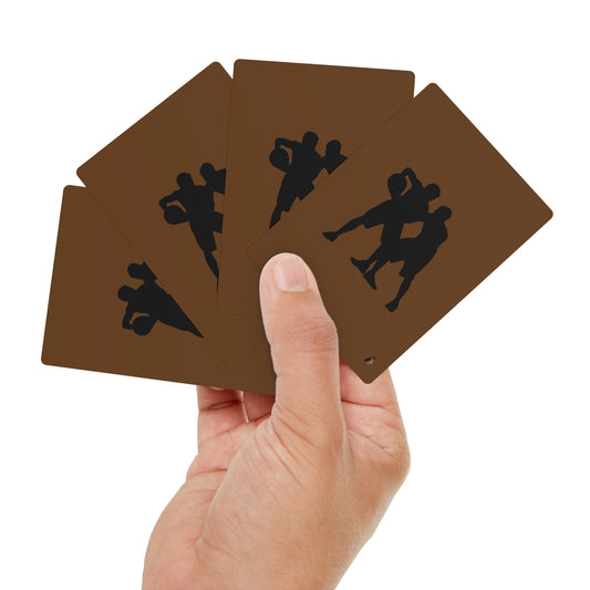 Poker Cards: Basketball Brown